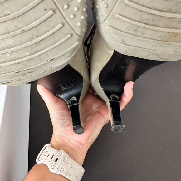 Marine Serre Neutrals Neutral 50 Crescent Moon Reflective Sock Boots Size 41 - Picture 12 of 14